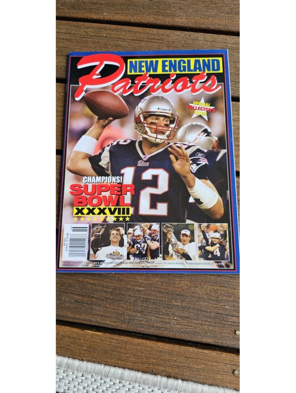 New England Patriots Super Bowl XXXVIII Special Collector's Issue 2004 Tom Brady